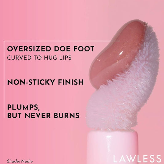 LAWLESS 
Forget The Filler Lip Plumper Line Smoothing Gloss Mini