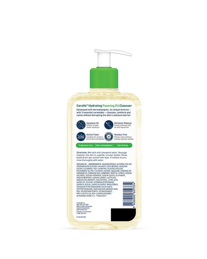 Cerave Hydrating Foaming Oil Cleanser