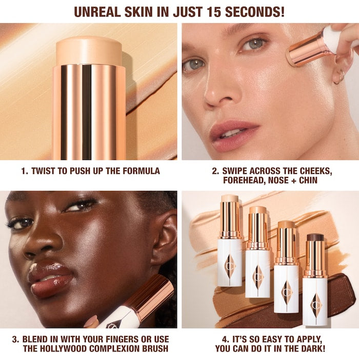 Charlotte Tilbury 
Unreal Skin Sheer Glow Tint Hydrating Foundation Stick