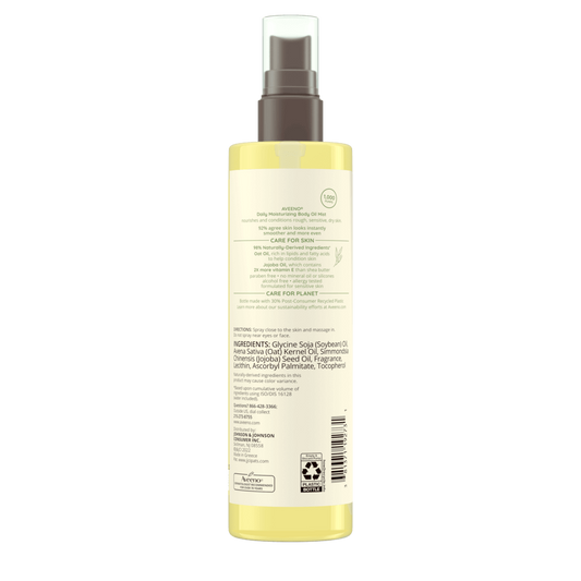 Aveeno Daily Moisturizing Dry Body Oil Mist with Oat & Jojoba Oil 200ml