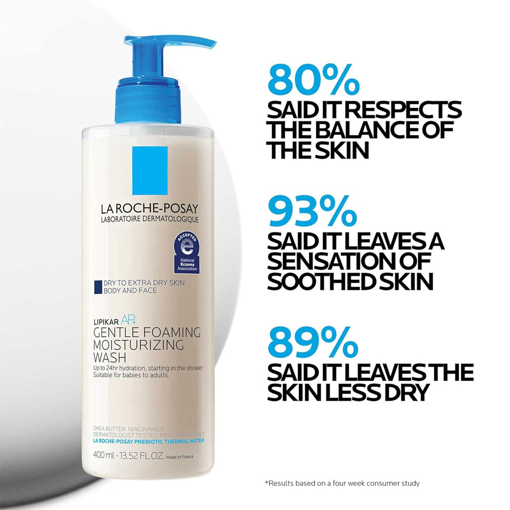 La Roche-Posay Toleriane Gentle Foaming Moisturizing Wash 400ml — Damaged Pump