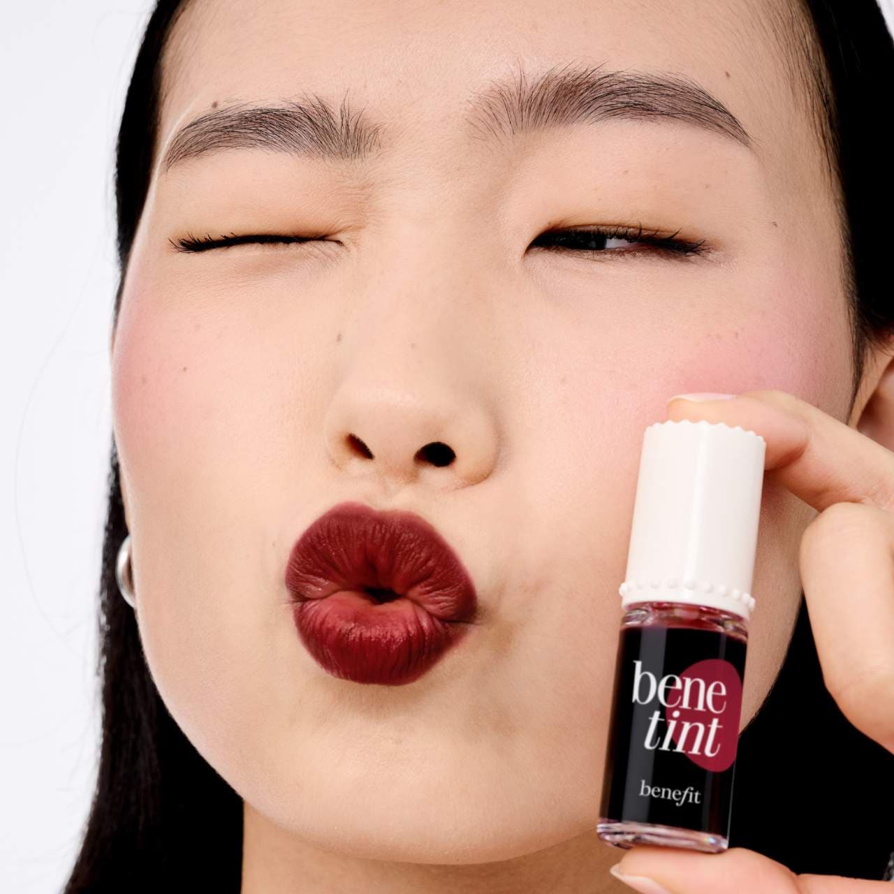 Benefit Cosmetics Benetint Liquid Lip + Cheek Blush Stain- Dark Cherry 6ml