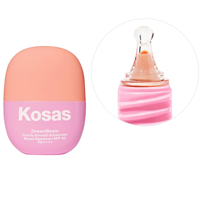 Kosas DreamBeam Silicone-Free Mineral Sunscreen SPF 40 with Ceramides and Peptides 15ml