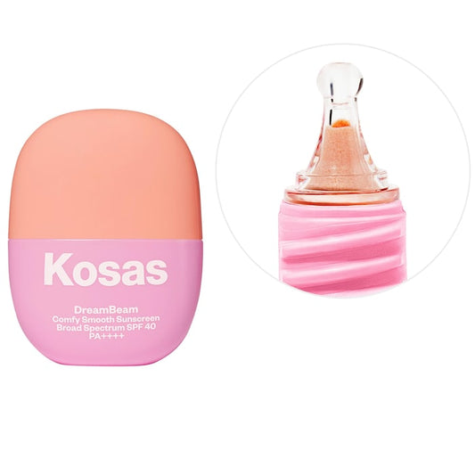 Kosas DreamBeam Silicone-Free Mineral Sunscreen SPF 40 with Ceramides and Peptides 15ml