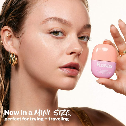 Kosas DreamBeam Silicone-Free Mineral Sunscreen SPF 40 with Ceramides and Peptides 15ml