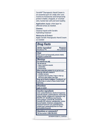 Cerave Therapeutic Hand Cream 85g