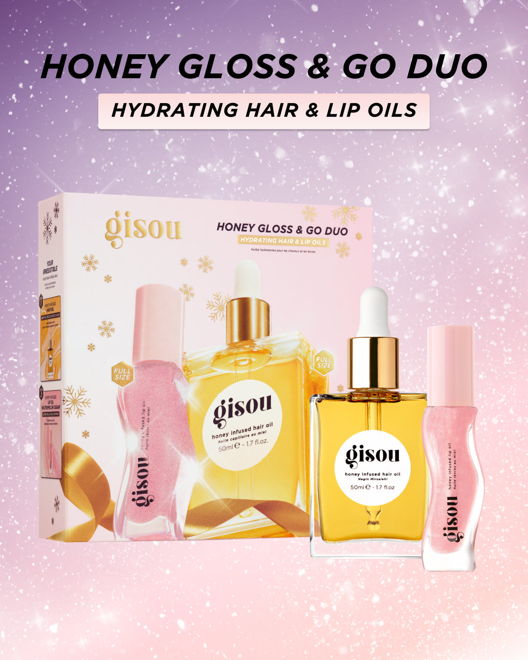 Gisou Honey Gloss & Go Duo Gift Set