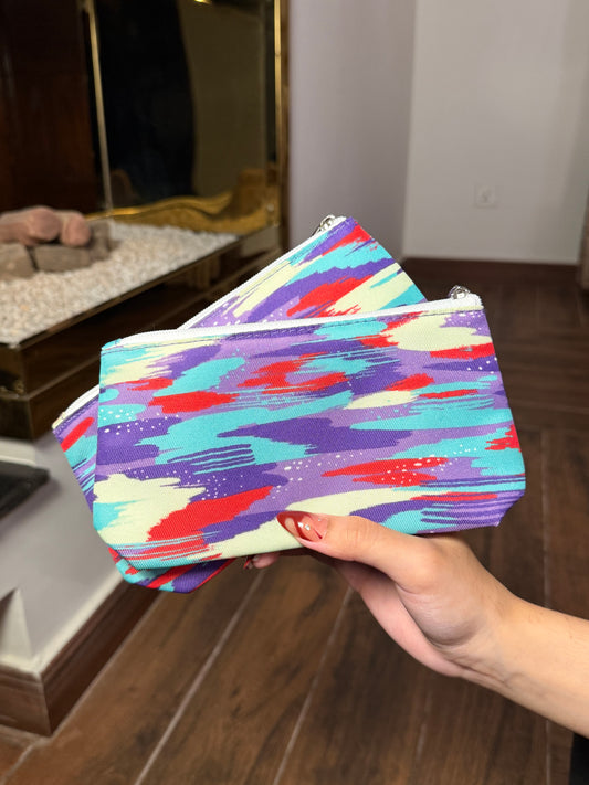 Clinique Multicolor Abstract Pouch