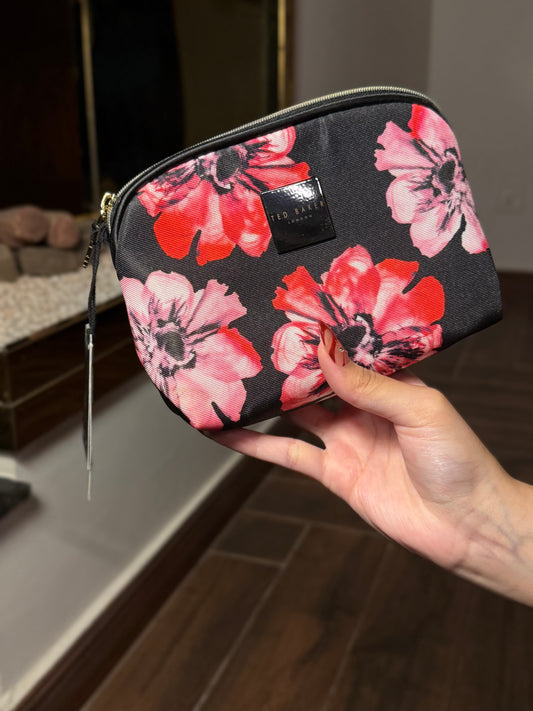 TED BAKER Zip-Up Cosmetic Bag 21.5 X 14 X 9Cm