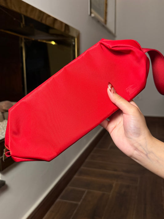 Burberry Red cosmetic pouch