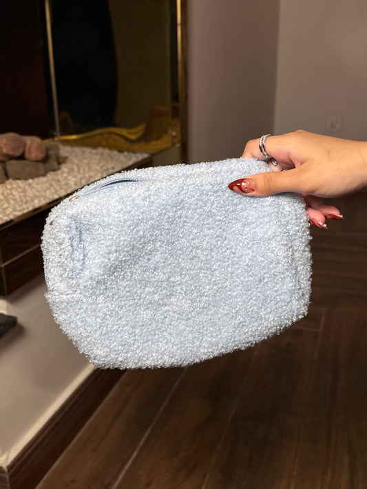 Ulta Beauty Blue Bear Sherpa Makeup Bag