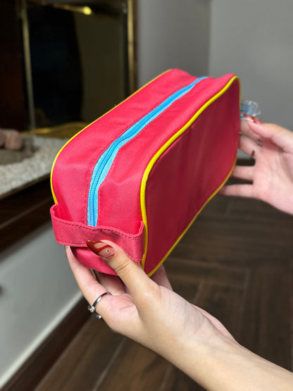 Clinique hot pink makeup pouch